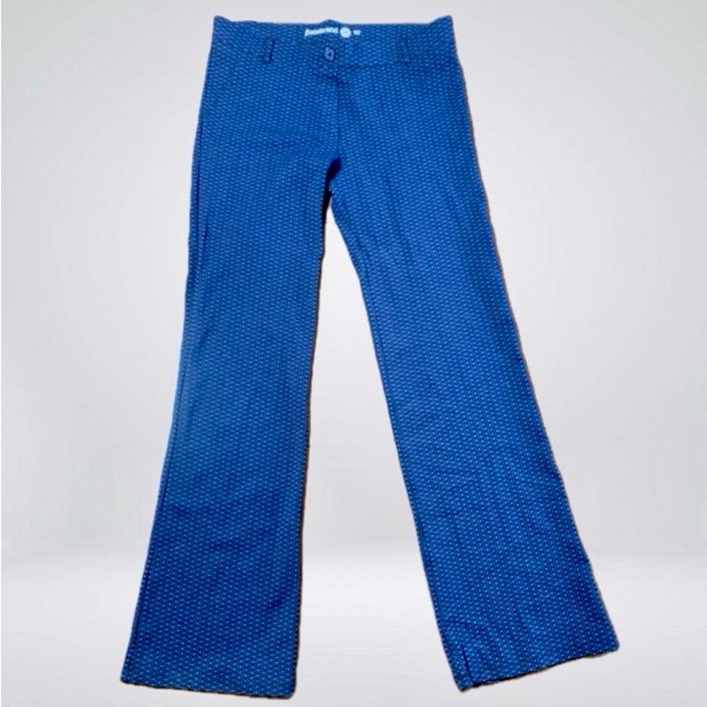 EUC Betabrand Blue Pull On Yoga Pants with Hearts ❤️